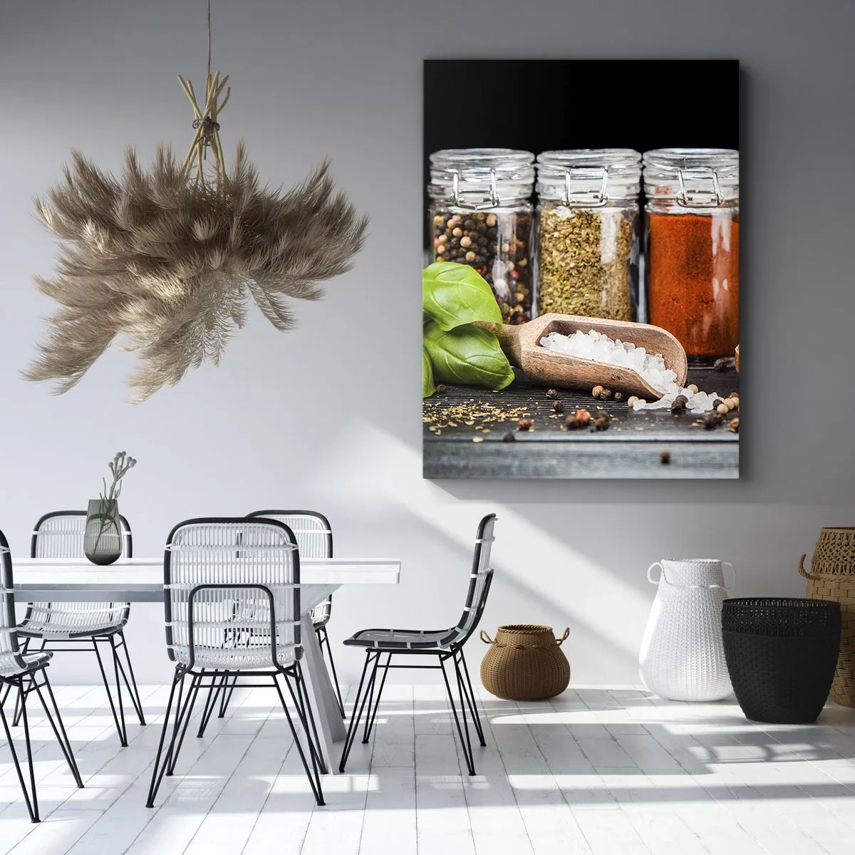 Lærredstryk - Billede på lærred - For at livet kan smages - 65x120 cm