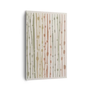 Lærredstryk - Billede på lærred - Musikalsk farvenotation - 80x120 cm