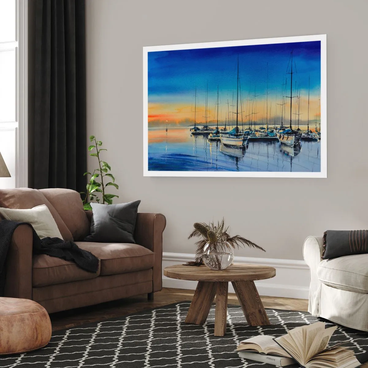 Plakat - Slutningen på en god dag - 100x70 cm