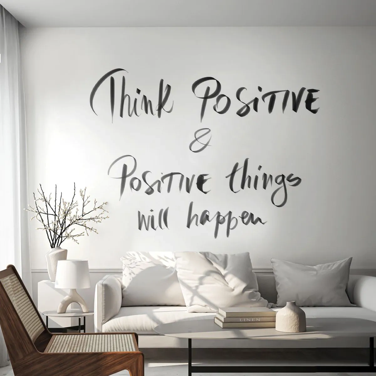 Fototapet Premium Canvas - Hvordan skal man leve? - Typografi, Bekræftelse, Maxim - 350x256 cm