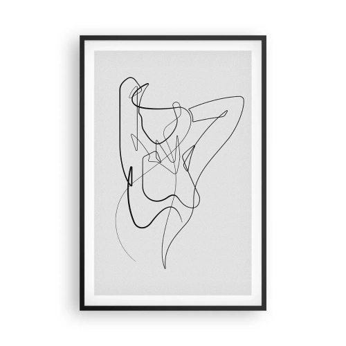 Plakat i sort ramme - Virkelig, hvad er du for en person... - 61x91 cm