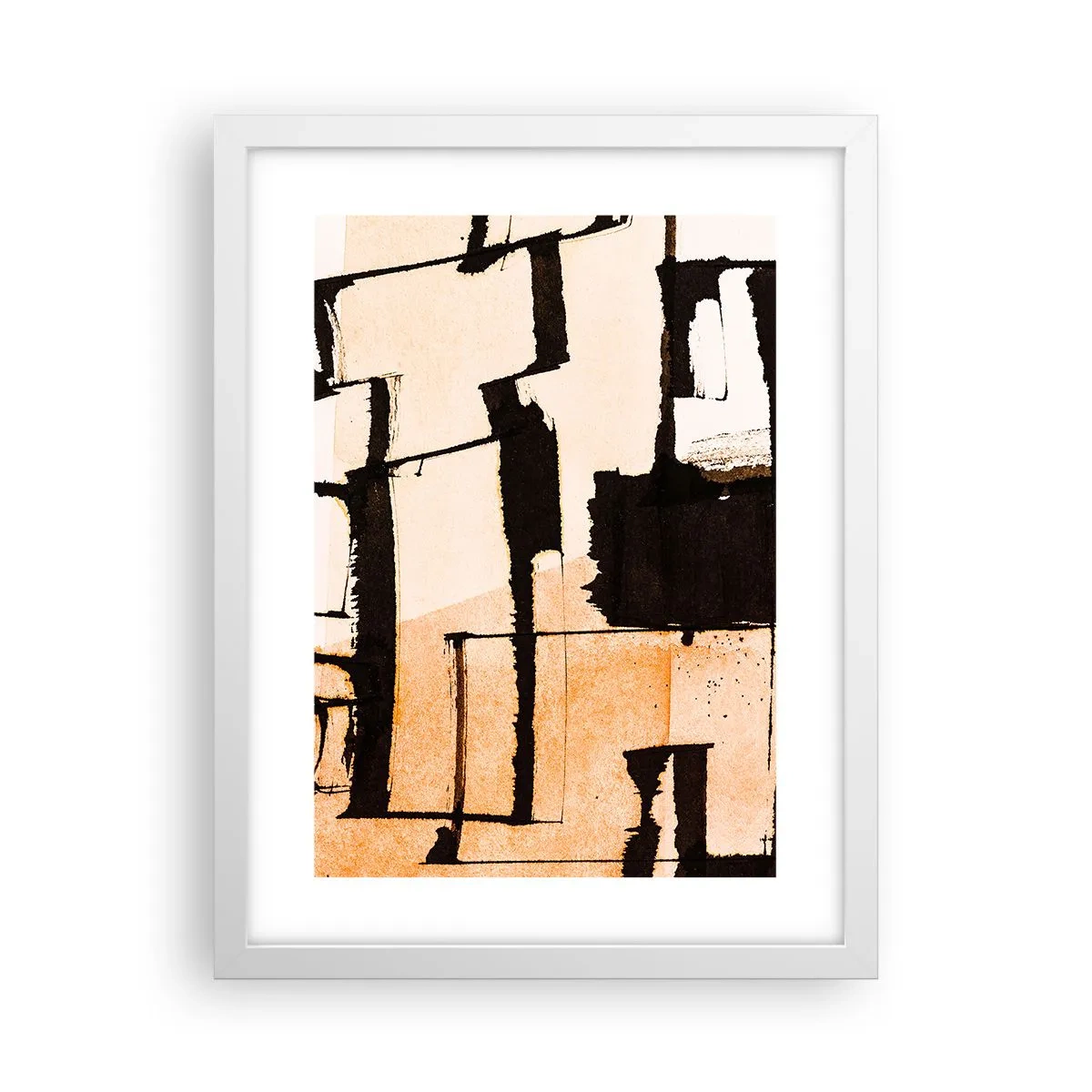 Plakat i hvid ramme - Og alligevel orden - 30x40 cm