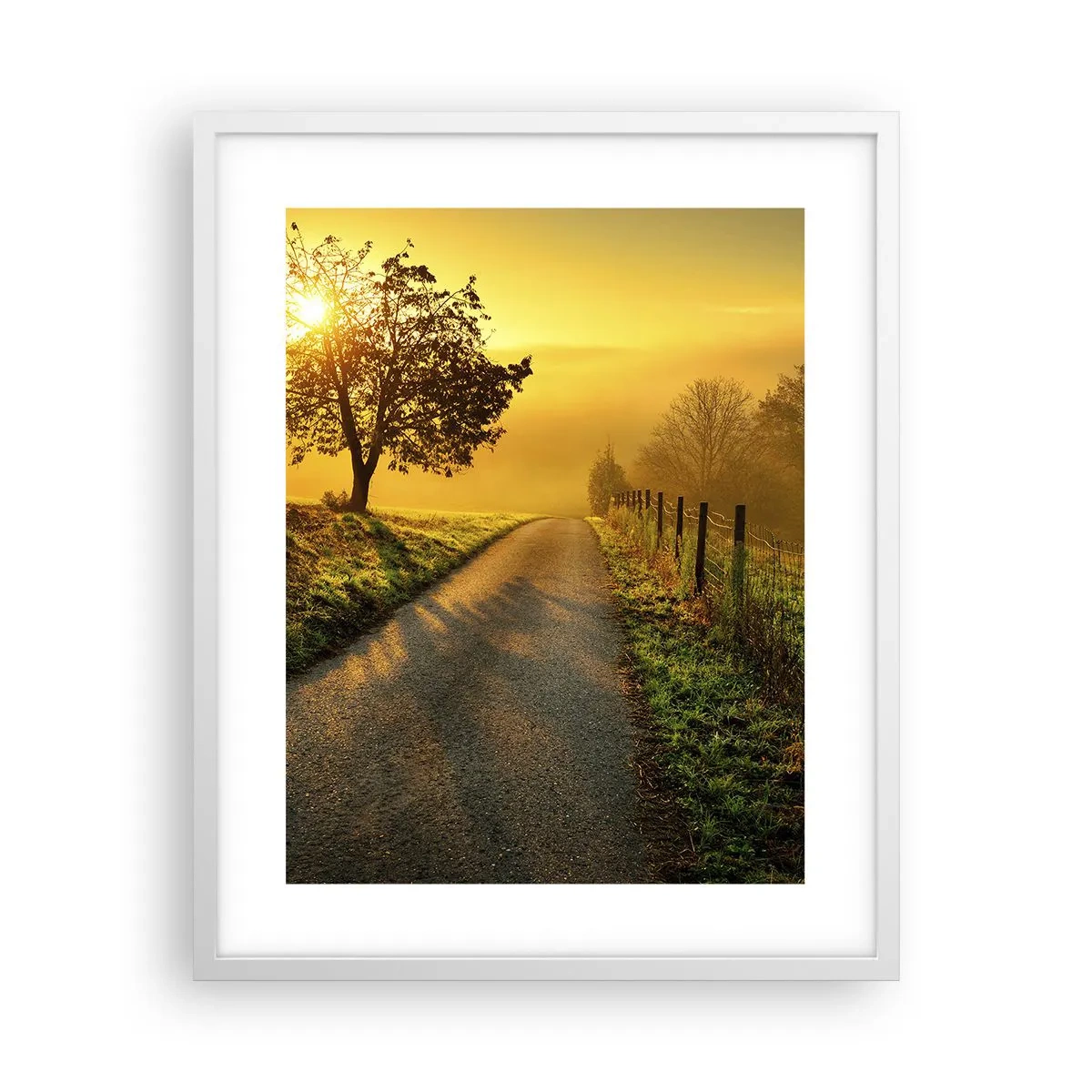 Plakat i hvid ramme - Kære eftermiddag - 40x50 cm