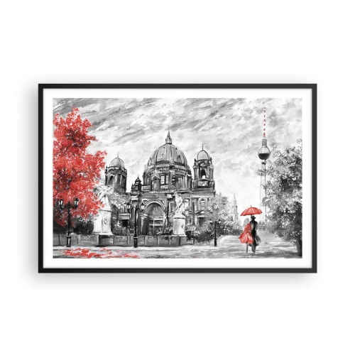 Plakat i sort ramme - Møde i Berlin - 91x61 cm