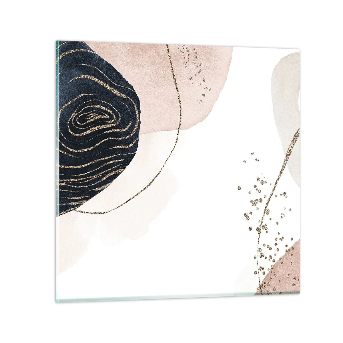 Billede på glas - Alt flyder - 70x70 cm