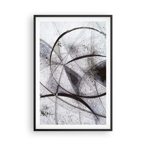 Plakat i sort ramme - Futuristisk fantasi - 61x91 cm