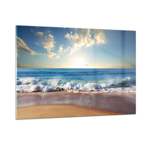 Billede på glas - Bevægelse og stilhed på samme tid - 120x80 cm