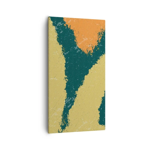 Lærredstryk - Billede på lærred - Abstraktion - i slowmotion - 55x100 cm