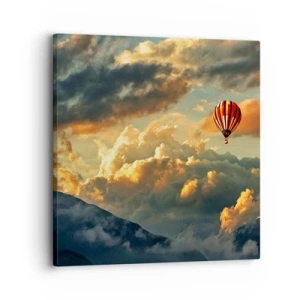 Lærredstryk - Billede på lærred - Jeg går, fordi jeg vil - 30x30 cm