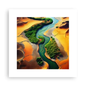 Plakat - Livgivende flod - 30x30 cm