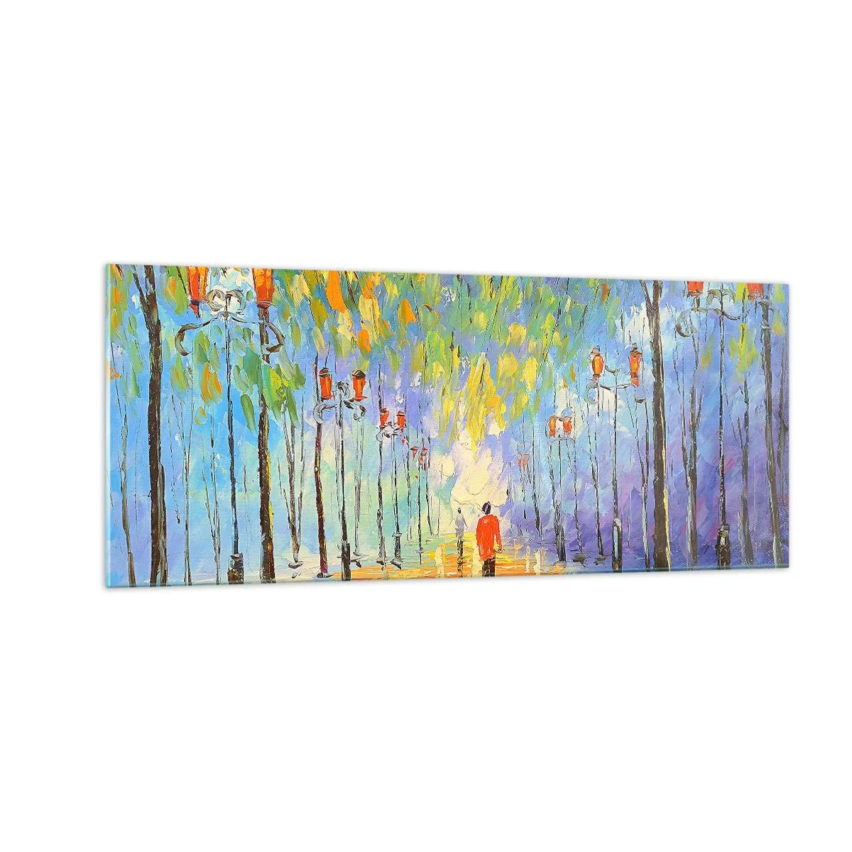 Billede på glas - Nattens sang om regnen - 100x40 cm