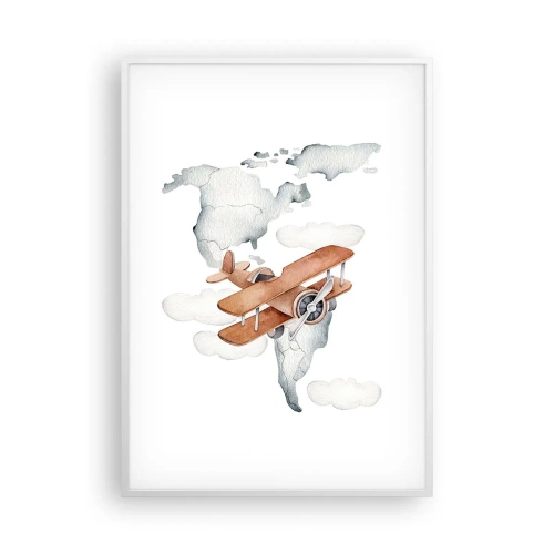 Plakat i hvid ramme - I den banebrydende ånd - 70x100 cm