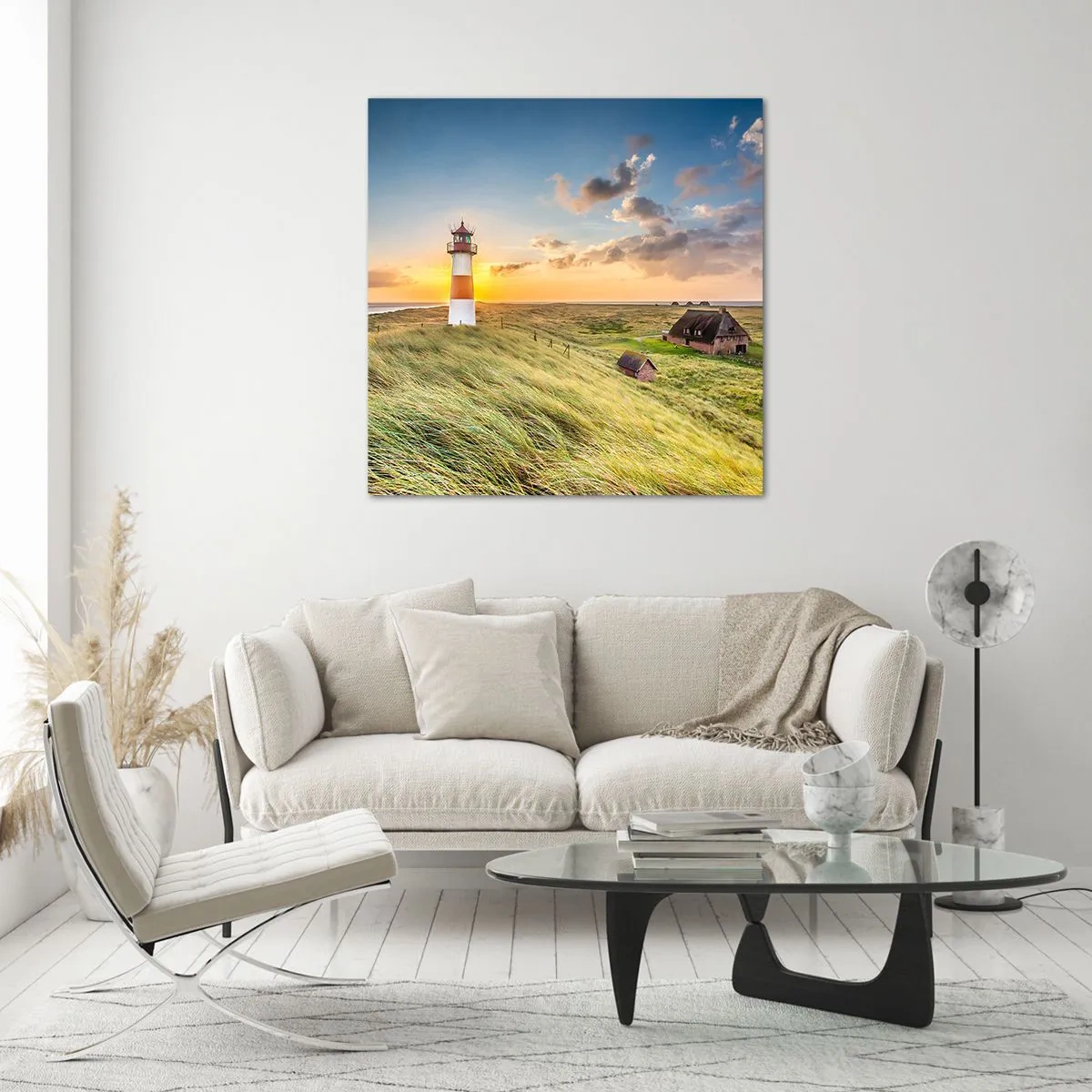 Billede på glas - Mellem bølgerne - 40x40 cm