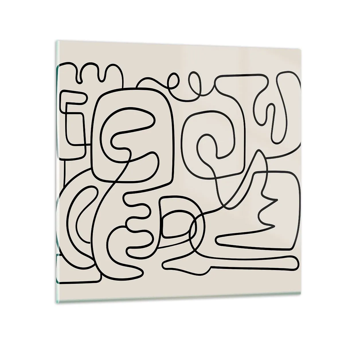 Billede på glas - På sporet - 40x40 cm