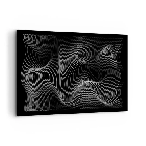 Lærredstryk - Billede på lærred - Lysets dans i rummet - 120x80 cm