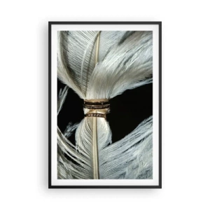 Plakat i sort ramme - ...og jeg vil ikke forlade dig... - 61x91 cm