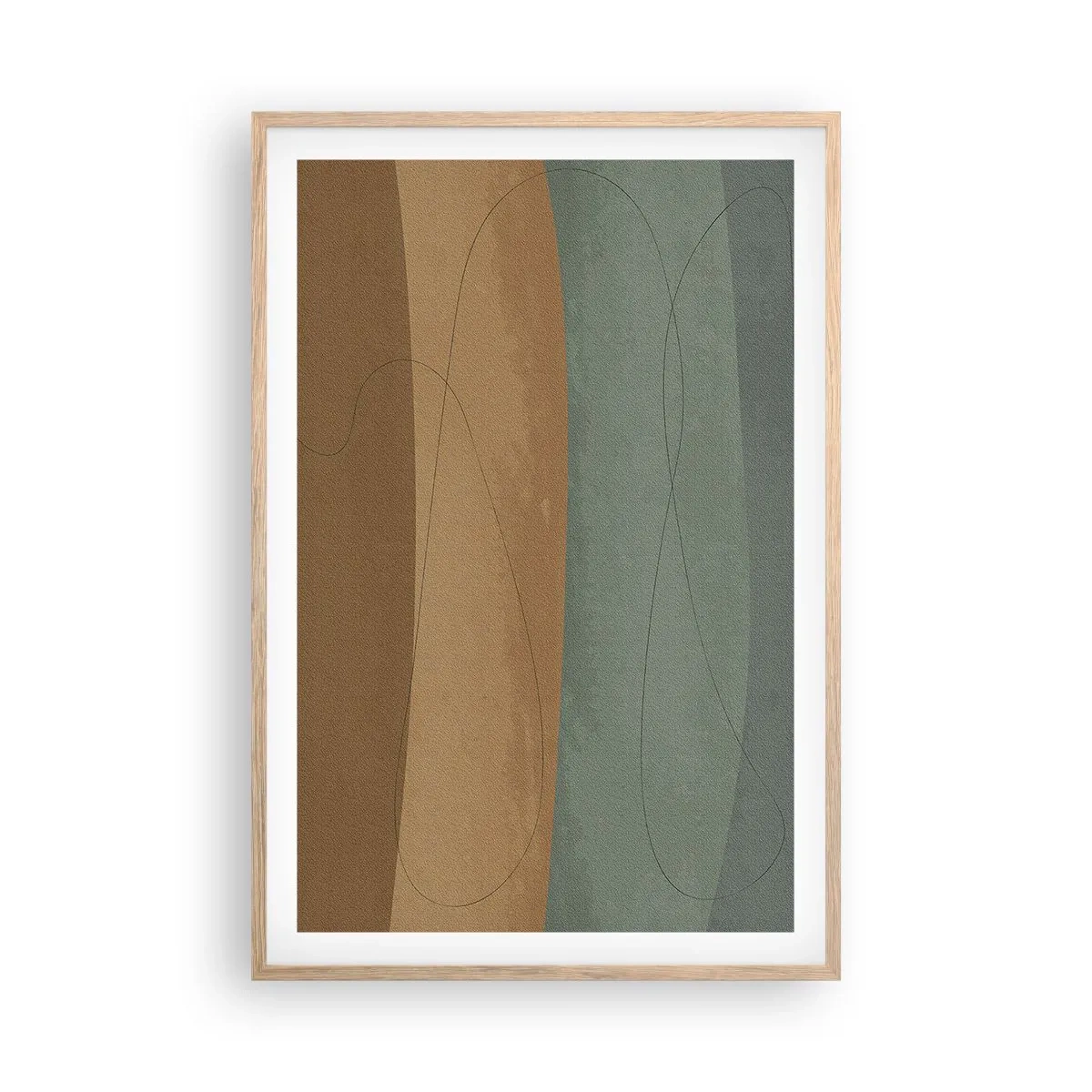 Plakat i ramme af lyst egetræ - Vandret sammensætning - 61x91 cm