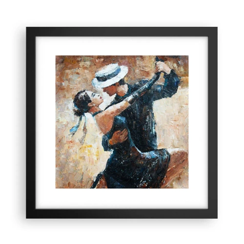 Plakat i sort ramme - A la Rudolf Valentino - 30x30 cm