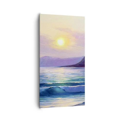 Lærredstryk - Billede på lærred - Vand- og luftkrystal - 65x120 cm