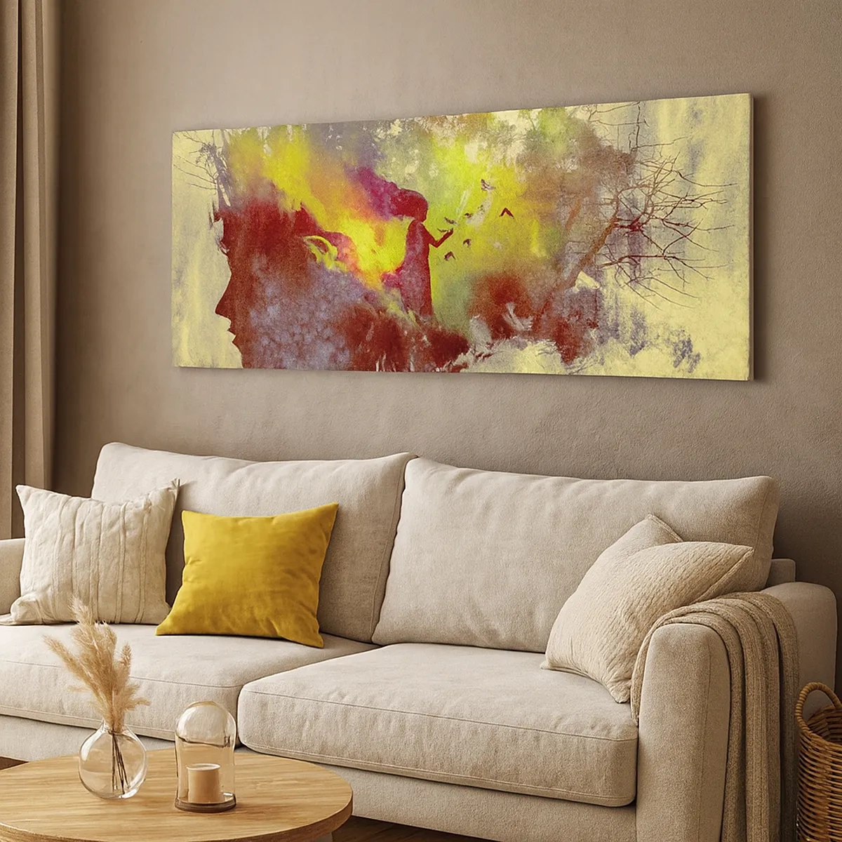 Lærredstryk - Billede på lærred - Moder Natur - 30x30 cm