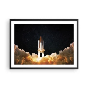Plakat i sort ramme - Ad astra! - 70x50 cm