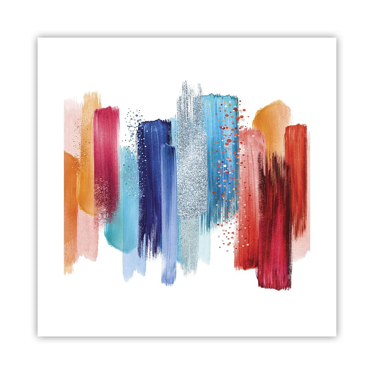 Plakat - Op og ned - 40x40 cm