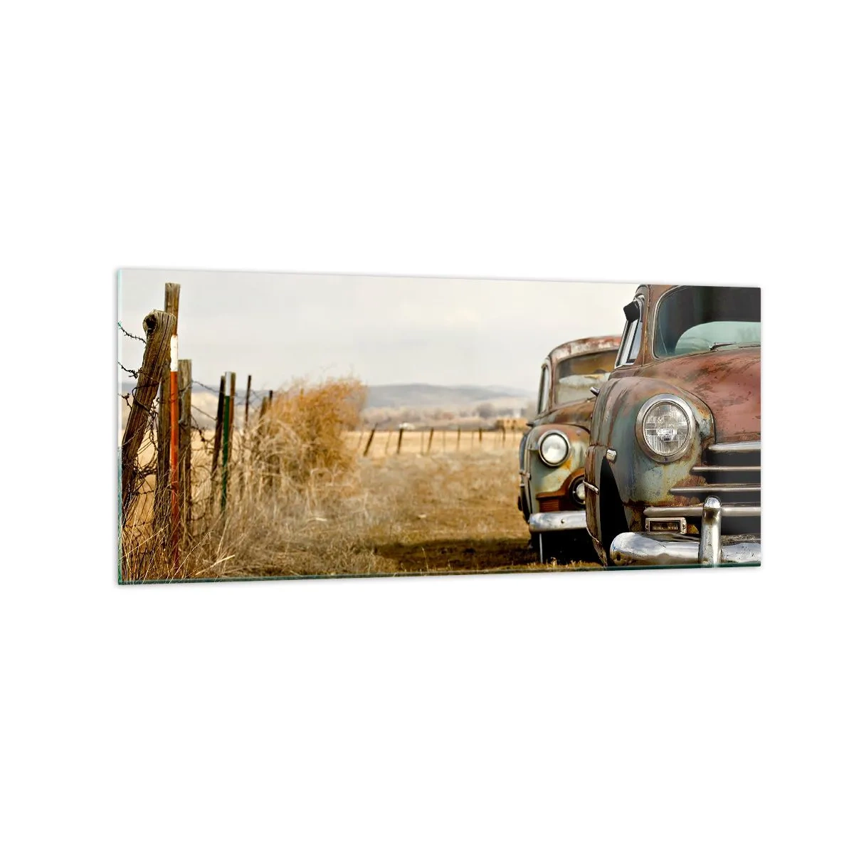 Billede på glas - Et velfortjent hvil - 120x50 cm