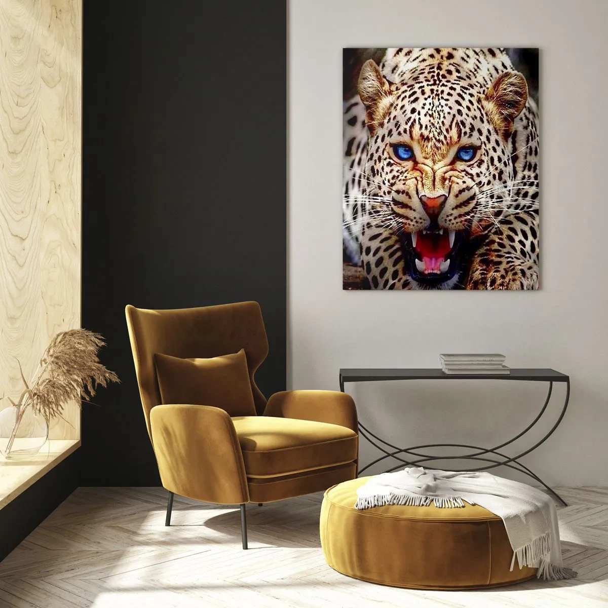 Billede på glas - Vrede skader ikke skønhed - 70x100 cm