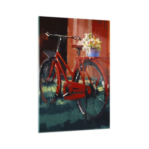 Billede på glas - I want to ride my bicycle - 70x100 cm