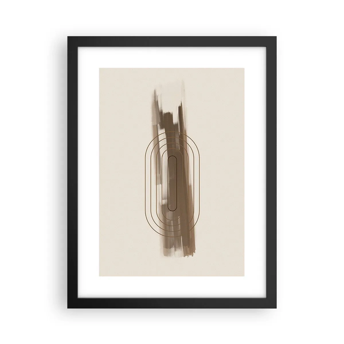 Plakat i sort ramme - Et pust af gråvejr - 30x40 cm