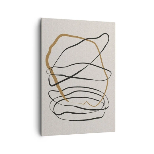 Lærredstryk - Billede på lærred - Komposition - dans i besiddelse - 50x70 cm