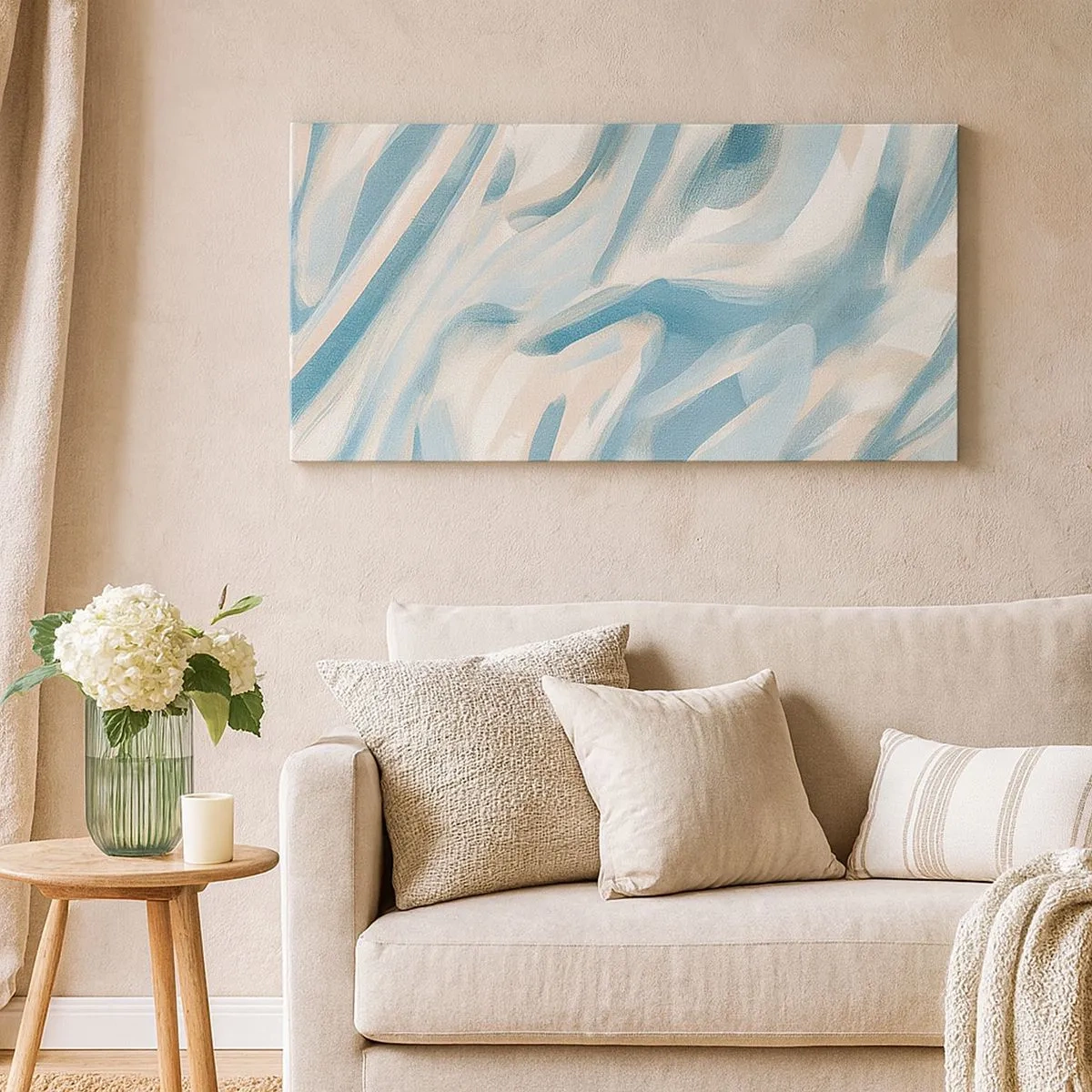 Lærredstryk - Billede på lærred - Forårsbriser - 100x40 cm