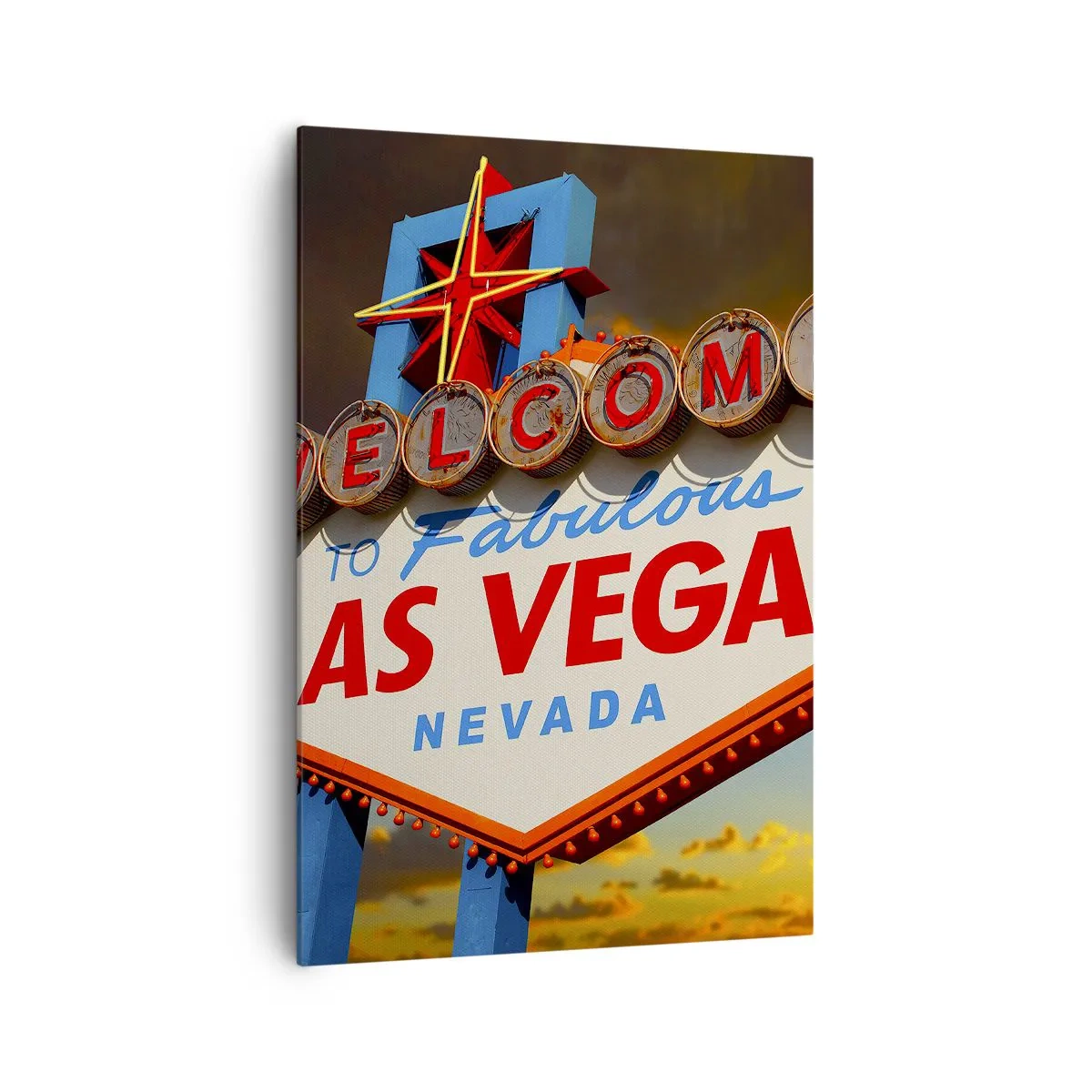 Lærredstryk - Billede på lærred - For et smil fra skæbnen - 70x100 cm