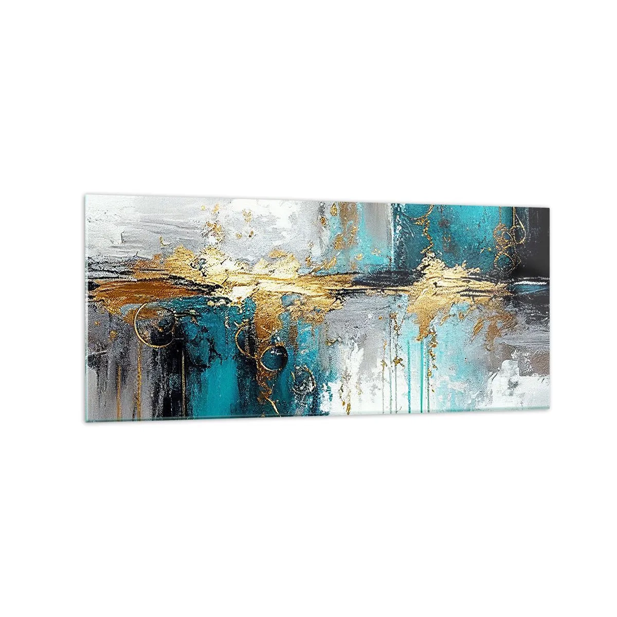 Billede på glas - Alting flyder - 120x50 cm