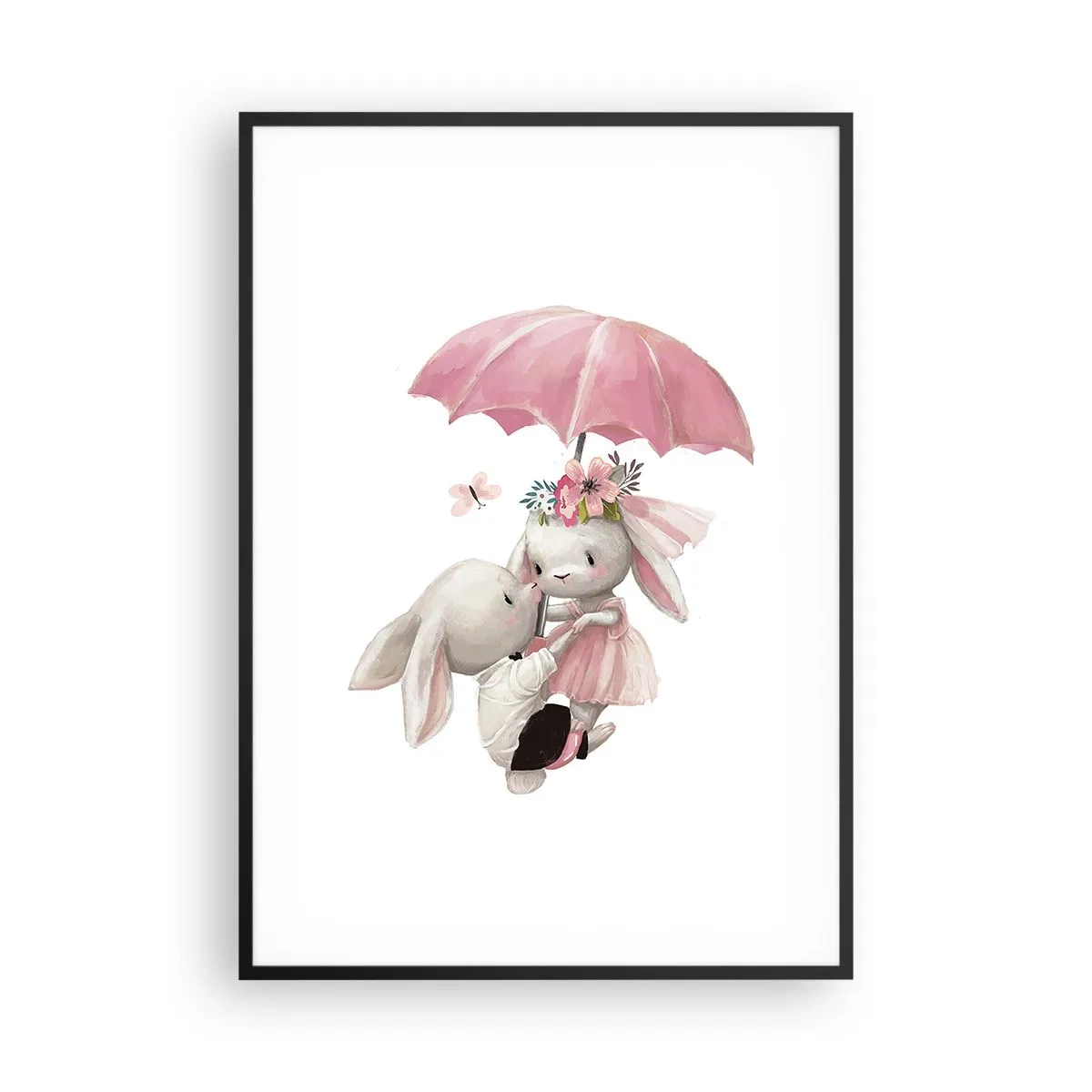 Plakat i sort ramme - Det er kærlighed - 70x100 cm