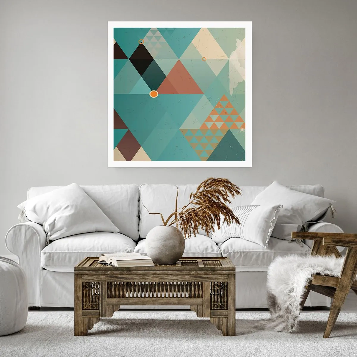 Plakat - Enhed af mangfoldighed, mangfoldighed af enhed - 40x40 cm