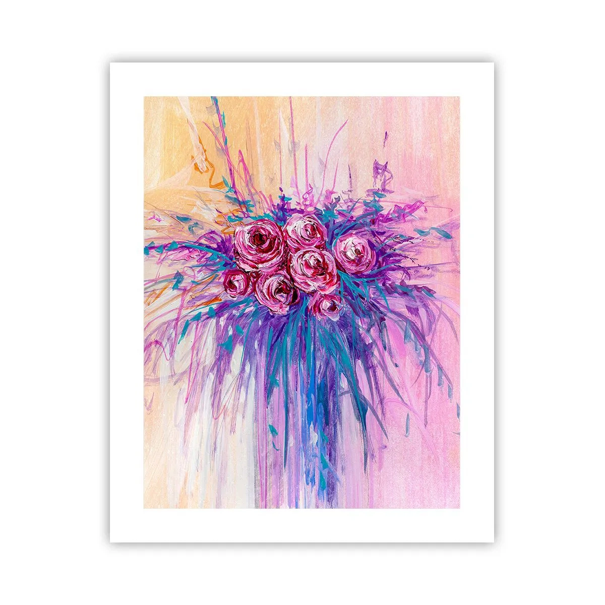 Plakat - Rose springvand - 40x50 cm