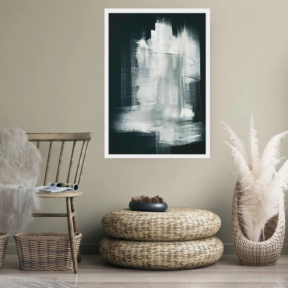 Plakat - Vævet af det lodrette og det vandrette - 50x70 cm