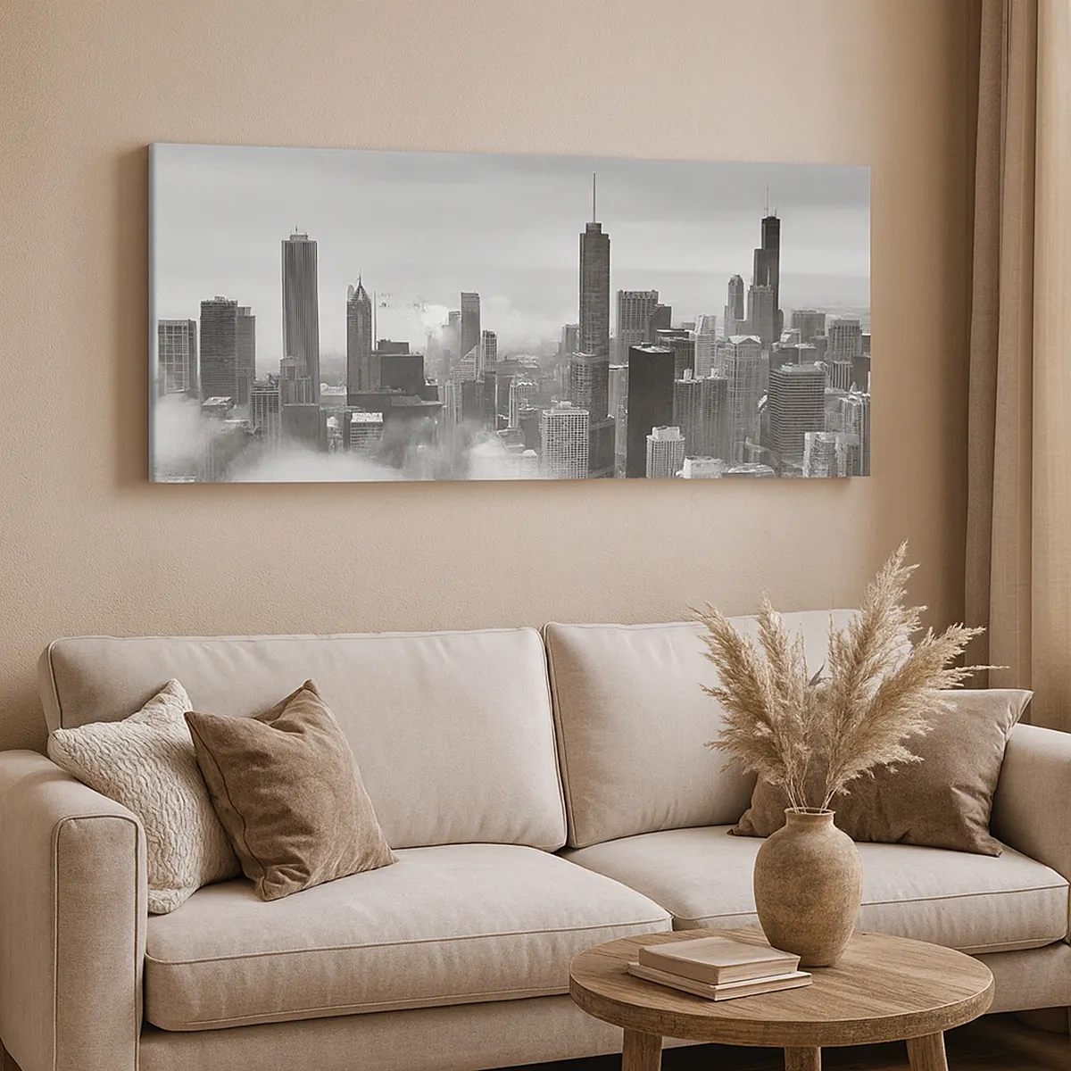 Lærredstryk - Billede på lærred - Amerikansk landskab - 30x30 cm