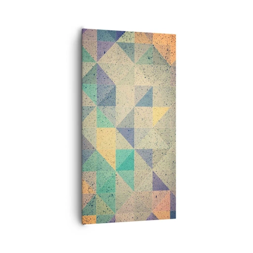 Lærredstryk - Billede på lærred - Republikken trekanter - 65x120 cm