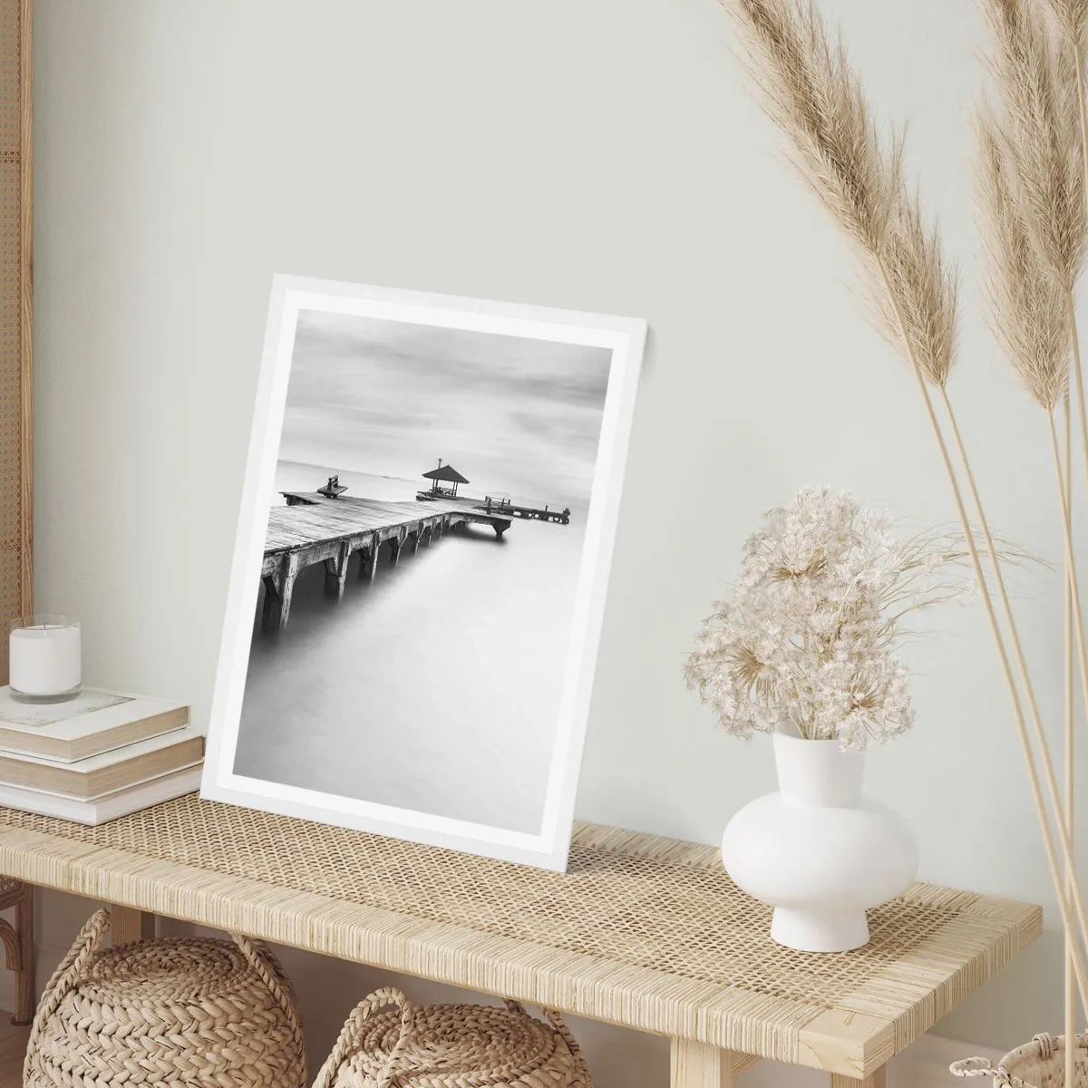 Plakat i hvid ramme - Ind i det fjerne - 50x70 cm