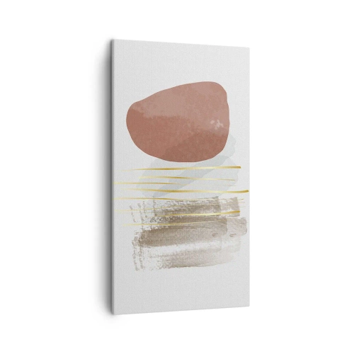 Lærredstryk - Billede på lærred - Abstrakt kolonnade - 45x80 cm