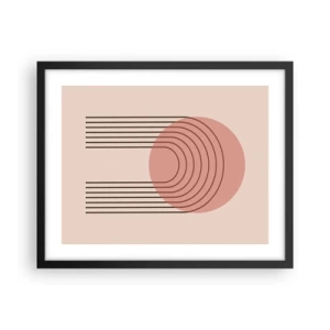 Plakat i sort ramme - Uimodståelig tiltrækningskraft - 50x40 cm