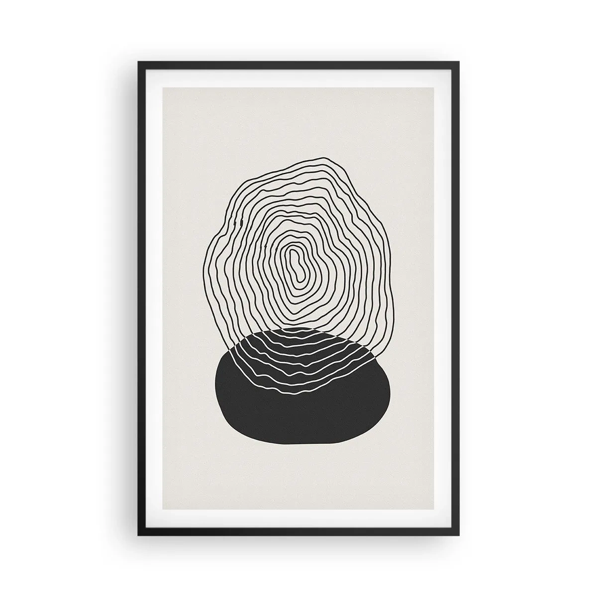 Plakat i sort ramme - Varighed og vibration - 61x91 cm