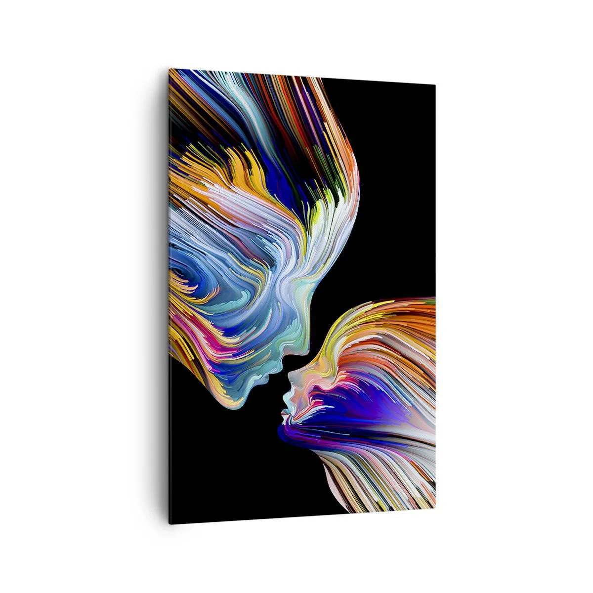 Lærredstryk - Billede på lærred - Fusion af energi og lys - 80x120 cm