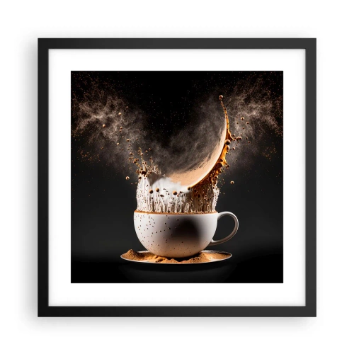 Plakat i sort ramme - En eksplosion af smag - 40x40 cm