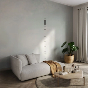 Fototapet Selvklæbende Deluxe Sticker - Stig yderligere - Abstraktion, Mand, Stykke - 200x140 cm