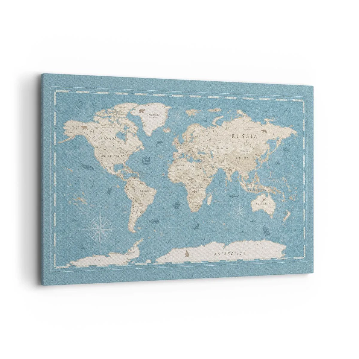 Lærredstryk - Billede på lærred - En verden inden for rækkevidde - 120x80 cm