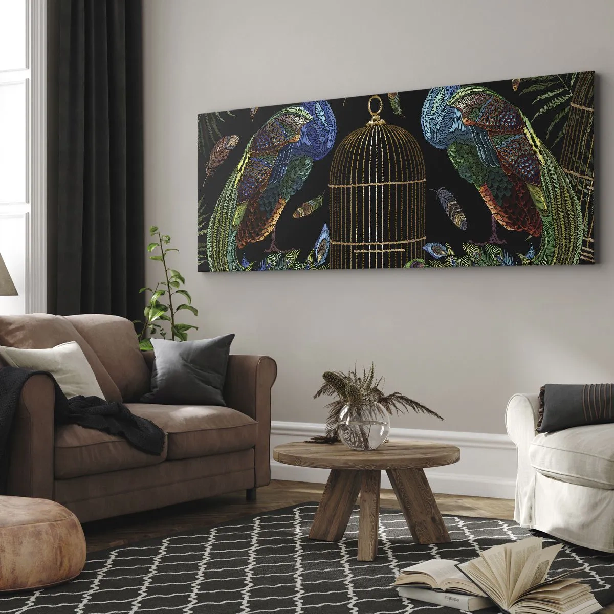 Lærredstryk - Billede på lærred - I kongelige gevandter - 100x40 cm