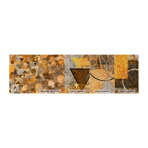 Prøve Fototapet Premium Sand - Verden i form - Abstraktion, Stykke, Moderne mønster - 100x30 cm